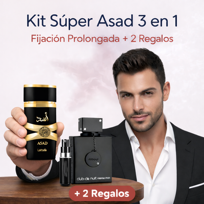 Kit Súper Perfume Asad 3 en 1