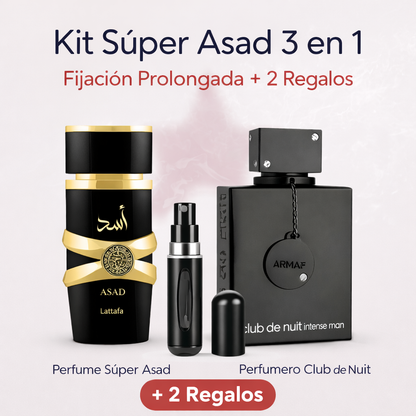 Kit Súper Perfume Asad 3 en 1
